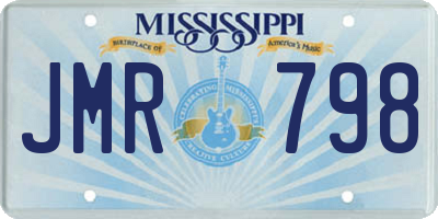 MS license plate JMR798