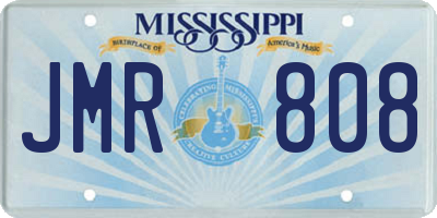 MS license plate JMR808