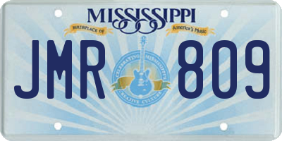MS license plate JMR809
