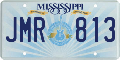 MS license plate JMR813
