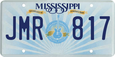 MS license plate JMR817