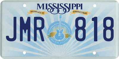 MS license plate JMR818