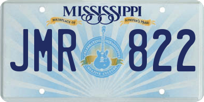 MS license plate JMR822