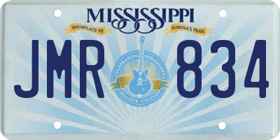 MS license plate JMR834