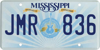 MS license plate JMR836