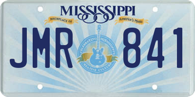 MS license plate JMR841