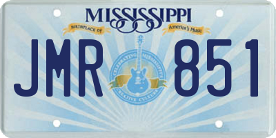 MS license plate JMR851
