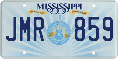 MS license plate JMR859