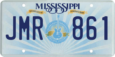 MS license plate JMR861