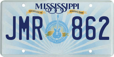 MS license plate JMR862