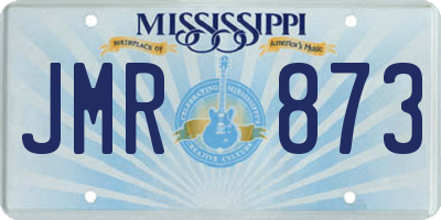 MS license plate JMR873