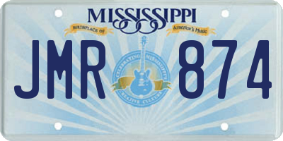 MS license plate JMR874
