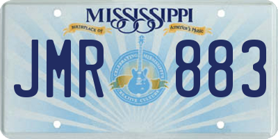 MS license plate JMR883