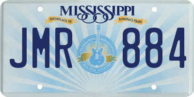 MS license plate JMR884
