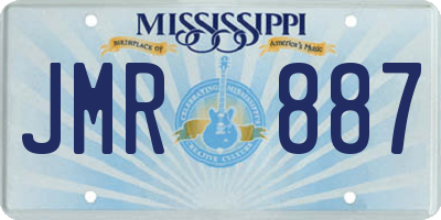 MS license plate JMR887