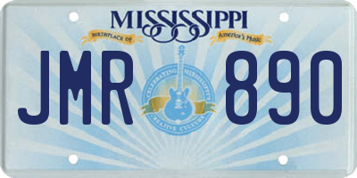 MS license plate JMR890