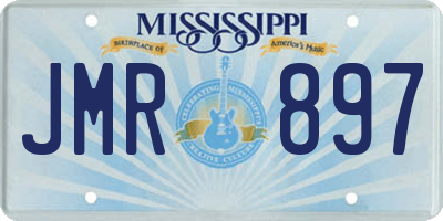 MS license plate JMR897