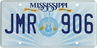 MS license plate JMR906
