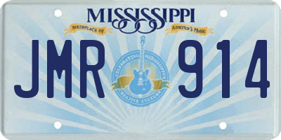 MS license plate JMR914