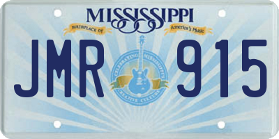 MS license plate JMR915
