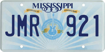 MS license plate JMR921