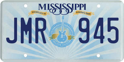 MS license plate JMR945