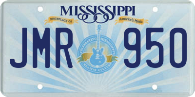 MS license plate JMR950
