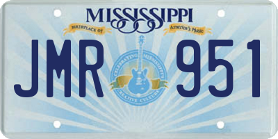 MS license plate JMR951
