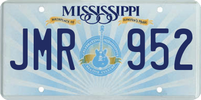 MS license plate JMR952