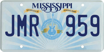 MS license plate JMR959