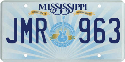 MS license plate JMR963