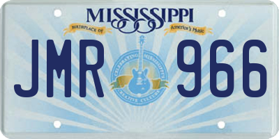 MS license plate JMR966