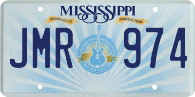 MS license plate JMR974