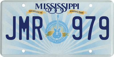 MS license plate JMR979