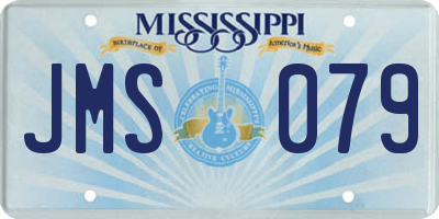 MS license plate JMS079