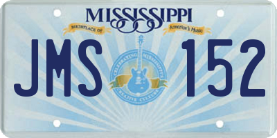 MS license plate JMS152