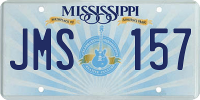 MS license plate JMS157