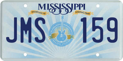 MS license plate JMS159