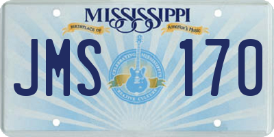 MS license plate JMS170