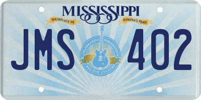 MS license plate JMS402