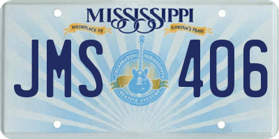 MS license plate JMS406