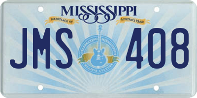 MS license plate JMS408