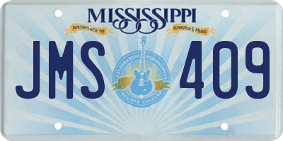 MS license plate JMS409