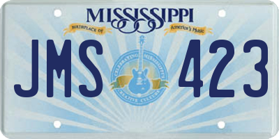 MS license plate JMS423