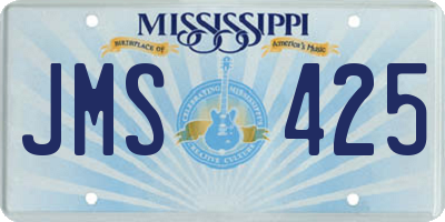 MS license plate JMS425