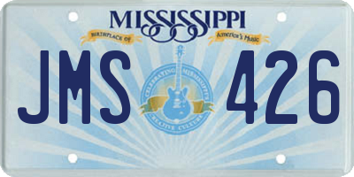 MS license plate JMS426