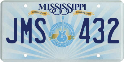 MS license plate JMS432