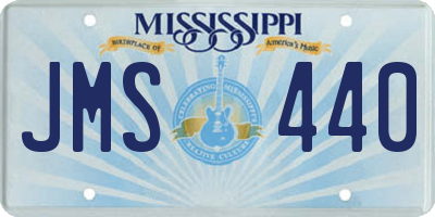 MS license plate JMS440