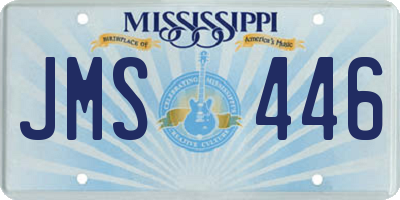 MS license plate JMS446