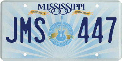 MS license plate JMS447